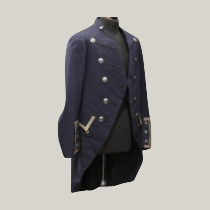 Unisex Navy Blue Jacket - Brand New Regency dated 1840 – 1850 Regency Coat - Custom made wool coat - Historical tail coat