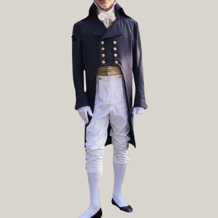Blue Pride Wool Tailcoat, New Men Regency Style, Mr. Darcy Tailcoat, Regency Tailcoat, Wedding Tail coat