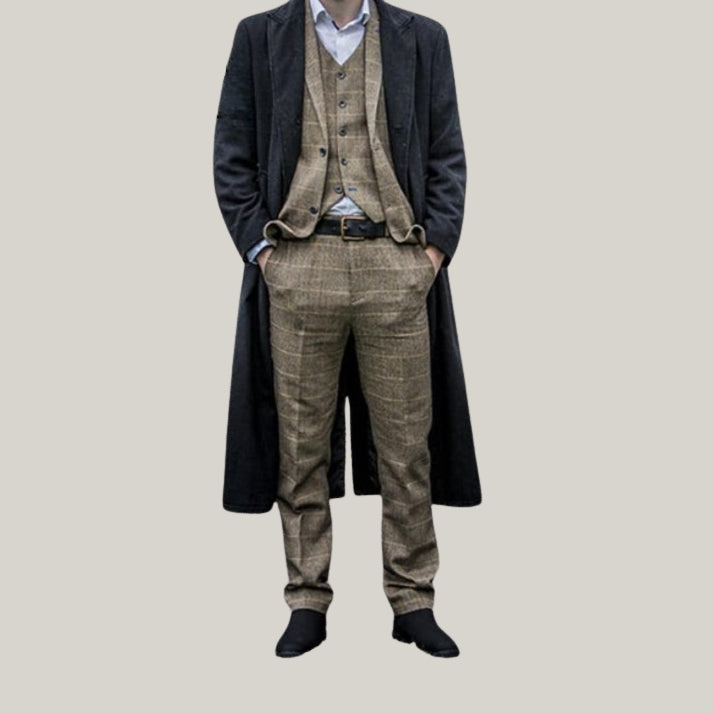 New Premium Limited Edition - Wool long coat | Black | Blue | Men's | 1920s style | Peaky Blinders | Thomas Shelby