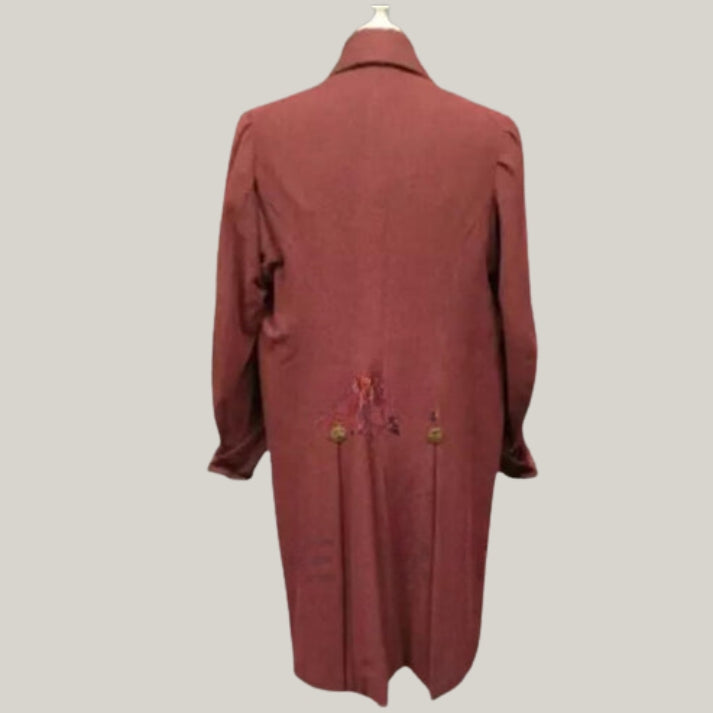 New burgundy Coat - Victorian Wool Tailcoat - Early 19th Century Regency Coat - Wedding Tailcoat - Historical Inspired Jacket for Men