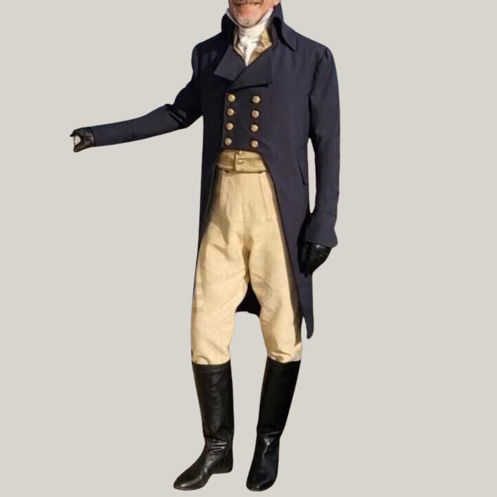Blue Pride Wool Tailcoat, New Men Regency Style, Mr. Darcy Tailcoat, Regency Tailcoat, Wedding Tail coat