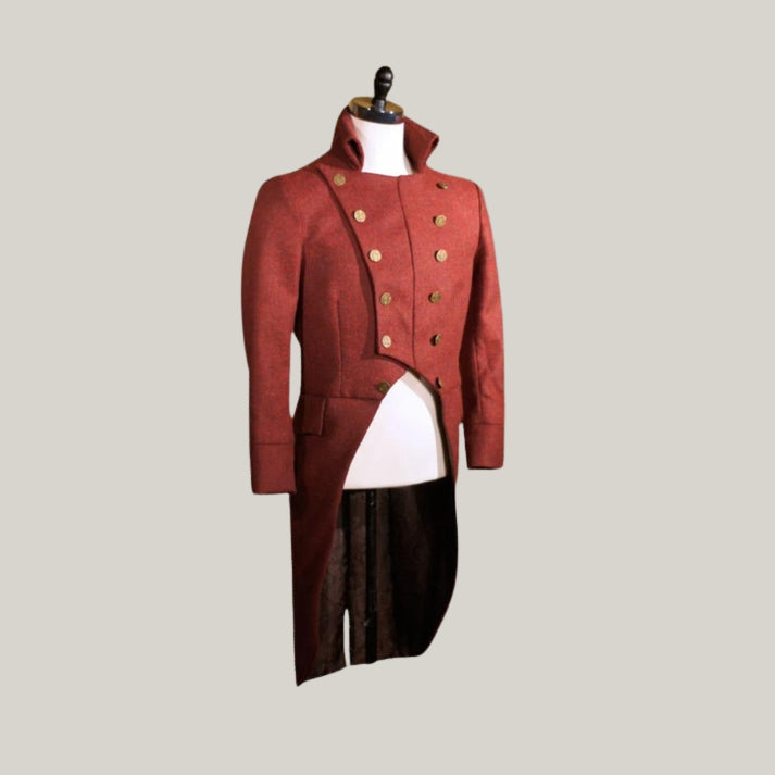 Limited Edition Herringbone Tweed Regency Tailcoat β Custom Victorian & Steampunk Style | BlueRolls Bespoke