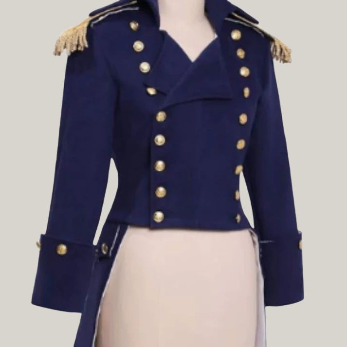 New navy Blue British Navy Army Coat - Navy Blue Double Breasted Wool Men Coat, Colonial Jacket -