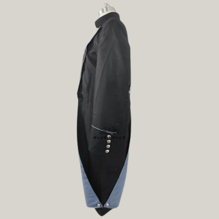 Cosplay Javert Costume - Black Military Les Miserables Javert Jacket - trench coat or Rocco Colonial long coat - Stage Jacket Halloween Coat