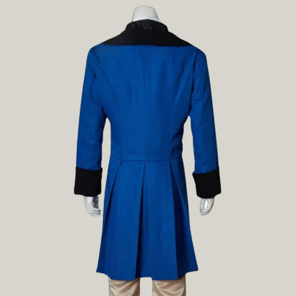New Men's Blue Regency-Style Tailcoat – Handmade Custom Wool Coat from the 1800s Victorian Era