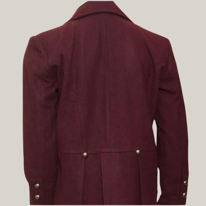 New Men Regency Style, Maroon Wool Military Tailcoat, Mr. Darcy Tailcoat, Regency Tailcoat, Custom made Tail Coat