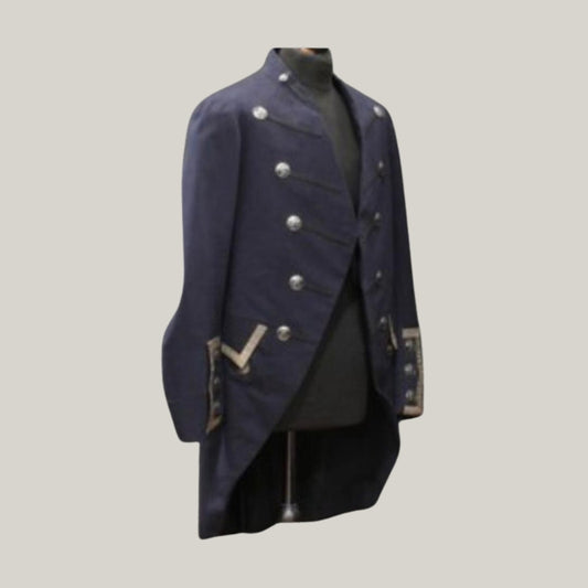 Unisex Navy Blue Jacket - Brand New Regency dated 1840 – 1850 Regency Coat - Custom made wool coat - Historical tail coat