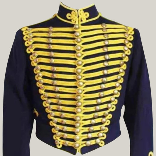 New Vintage Military jacket Uniform Hussar jacket Tunic pipe Band jacket