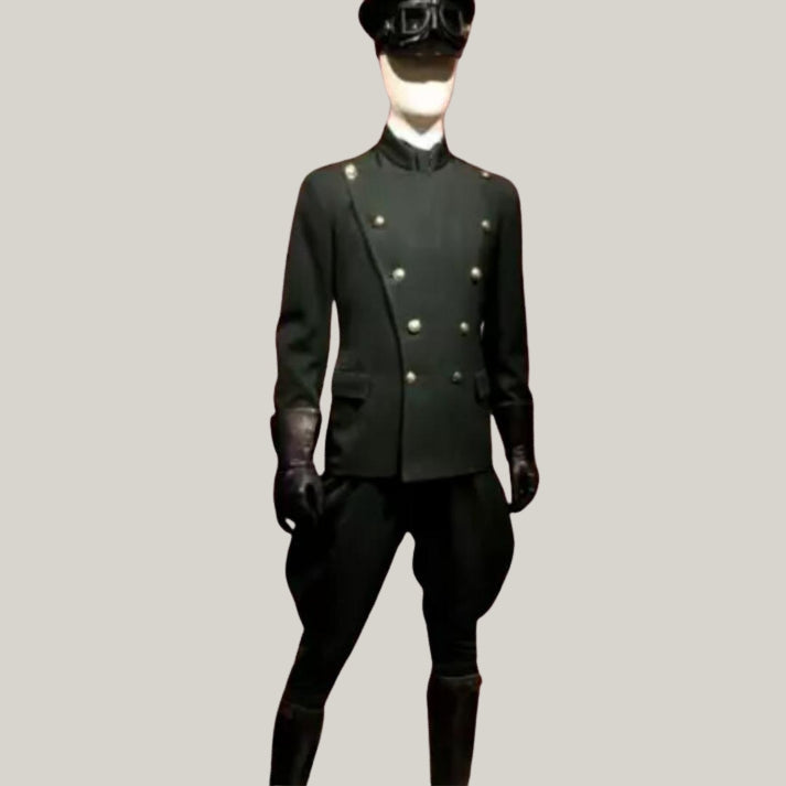 Chauffeur Uniform -  Green Coat - New 1930 Chauffeur Uniform - Chauffeur Seasons - wool material - history reproduction By Blue rolls