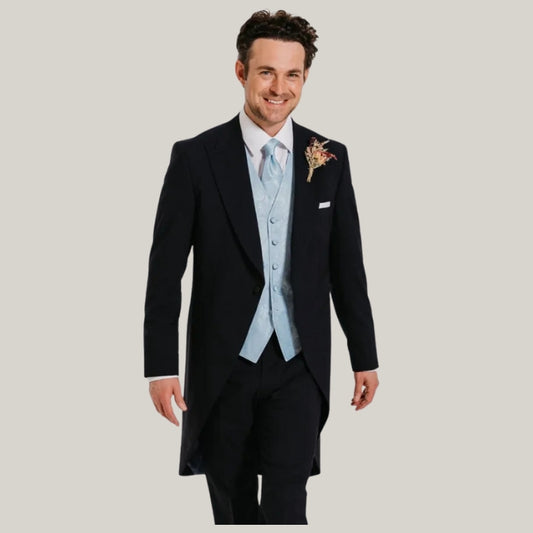 New Dark Blue tail coat - | Blue Regency dated 1800's - 1900"s Regency Coat - British Handmade Tailcoat - Custom made - Limited Stock