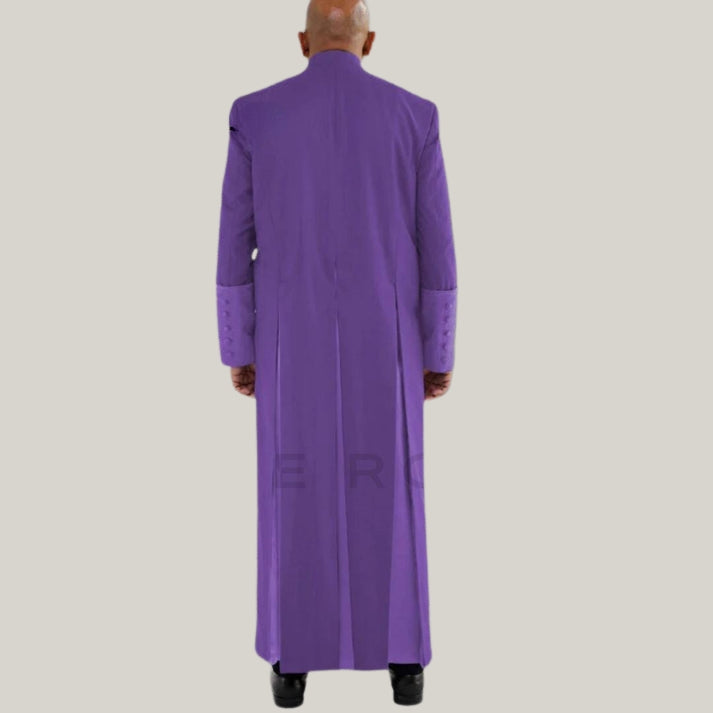 Cosplay legend Clergy Robe with Cincture Medieval Clergyman Vestments Roman Priest Robe Purple Colour