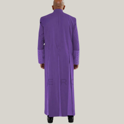 Cosplay legend Clergy Robe with Cincture Medieval Clergyman Vestments Roman Priest Robe Purple Colour
