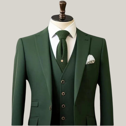Men's 3 Piece Suit-Dark Green, Men's men wedding suit, Groom Wear suit, groomsmen suit formal suit- High Quality - Tailor made available