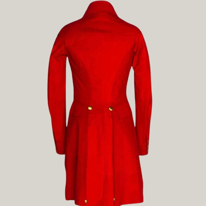 New Men's Red Wool Double-Breasted Victorian Tailcoat | Custom-Made Vintage Elegance from the 1800-1830 Regency Era By Blue Rolls