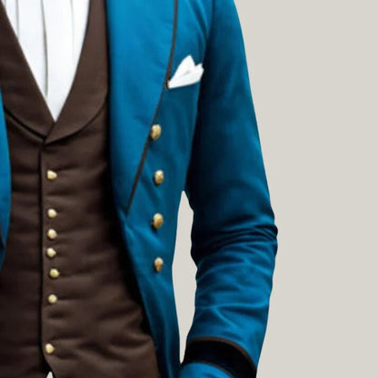 Handmade Brand New Men's Blue Regency 1800's Regency tail coat- Handmade Tailcoat - Custom coat - Blue Rolls Special Coat