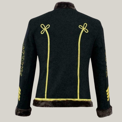 Men's Hussar Jacket Gold Thread Blazer – men's fashion stage suit - Hussar jacket styles Military uniform | Blue Rolls Bespoke