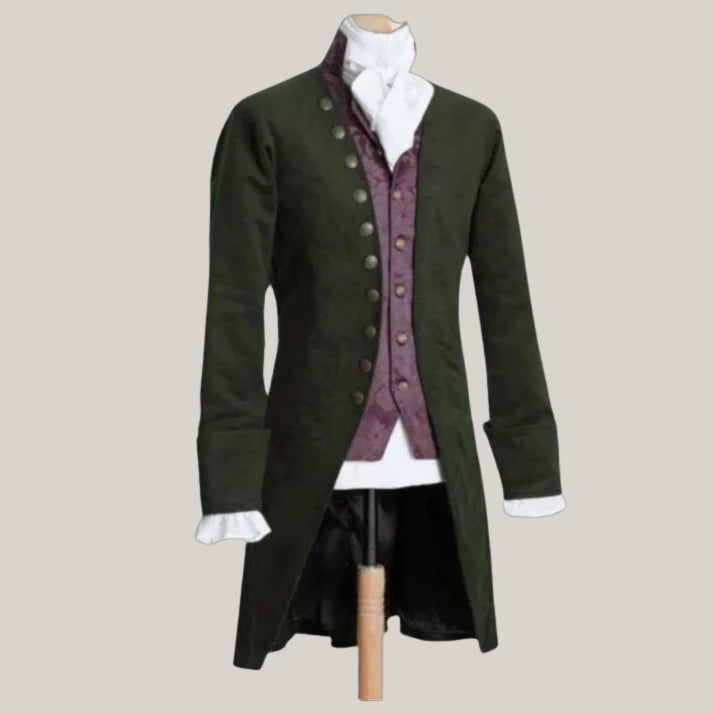 New Men's Green Wool 18th Century Regency Tailcoat – Custom Made by BlueRolls
