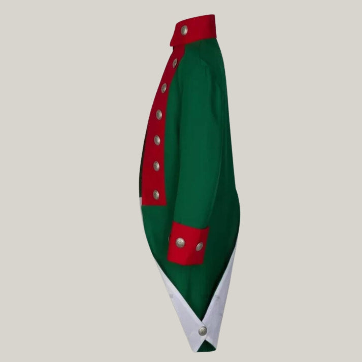 18th Century Green Military Coat – Authentic Napoleonic Uniform