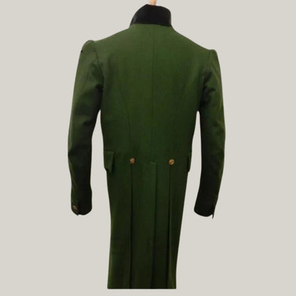 New Men's Green Wool Regency Tailcoat – 19th Century Georgian & Victorian Era Coat