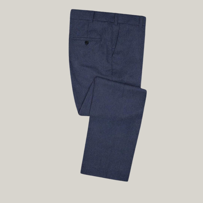 Handmade Blue Wool Suite - Men 2 Piece - Premium Quality Suites | Formal Wear|  By Blue Rolls Bespoke