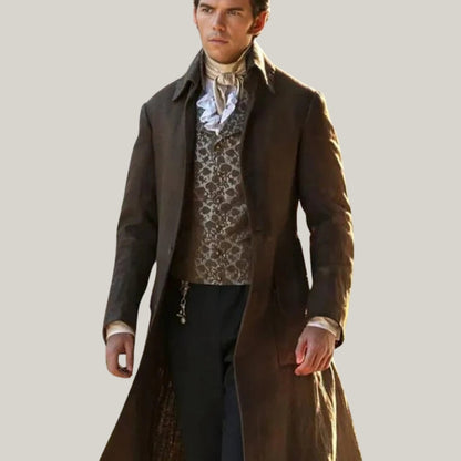 New Men's Colin Bridgerton-Inspired Long Coat