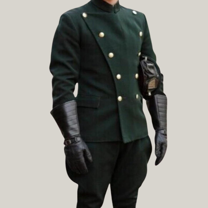 Chauffeur Uniform -  Green Coat - New 1930 Chauffeur Uniform - Chauffeur Seasons - wool material - history reproduction By Blue rolls