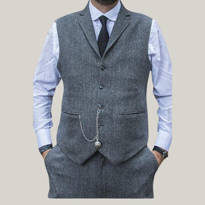 New Premium Men's tailored suit | 3-piece suit | Grey tweed |  | Peaky Blinders | Thomas Shelby | Blue Rolls Bespoke