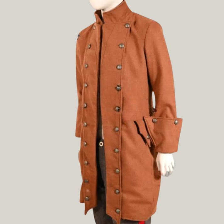 Brand New Rocco Colonial Frock Coat – Vintage-Inspired Men's Slim Fit Jacket with Timeless Appeal