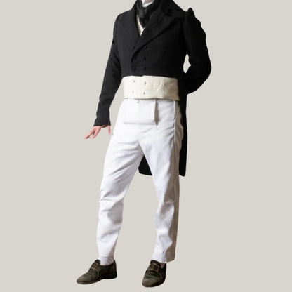 New Men's premium double breasted coat - Regency Coat | 1810-1830 British Wedding Tailcoat, Custom Made By Blue Rolls Bespoke