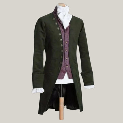 New Men's Green Wool 18th Century Regency Tailcoat – Custom Made by BlueRolls