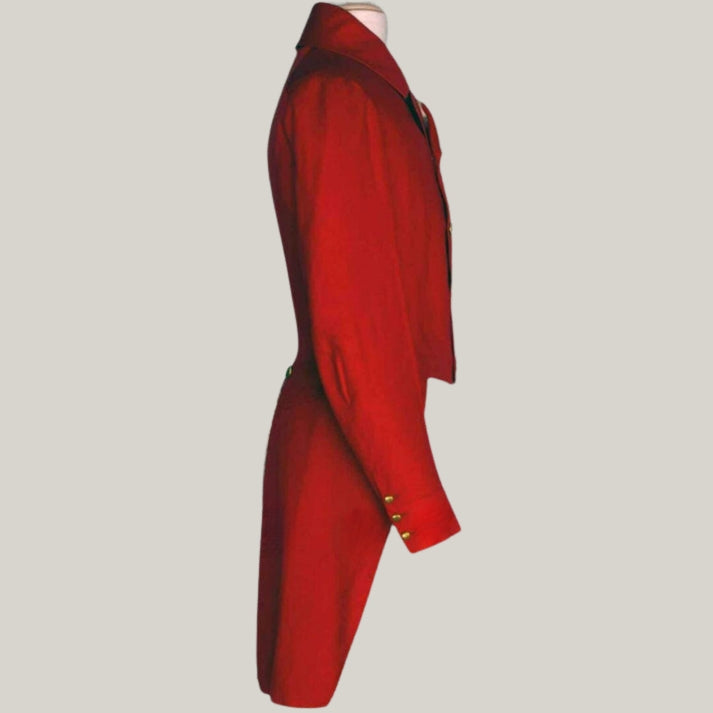 New Men's Red Wool Double-Breasted Victorian Tailcoat | Custom-Made Vintage Elegance from the 1800-1830 Regency Era By Blue Rolls