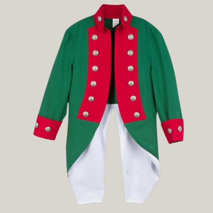 18th Century Green Military Coat – Authentic Napoleonic Uniform