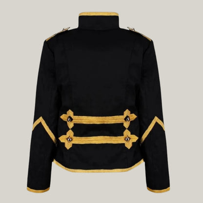 New Men's Military Drummer Marching Band MCR Parade Jacket -  Hussar Jacket British Miltary Parade Style Cosplay Drummer Jacket