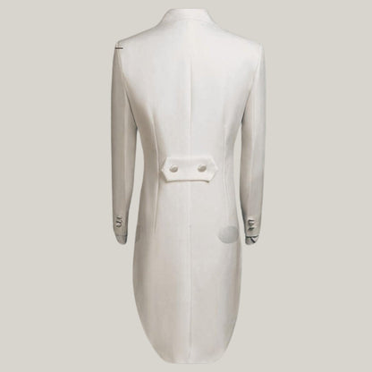 Blue Rolls Special Men's White Regency dated 1800's Regency Coat - British Handmade Tailcoat - Custom made wool coat - Historical Coat