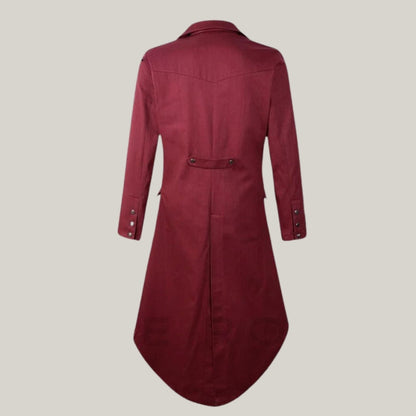 Handmade Brand New Men's burgundy Regency 1800's Regency tail coat- British Handmade Tailcoat - Custom wool coat - Historical tail coat