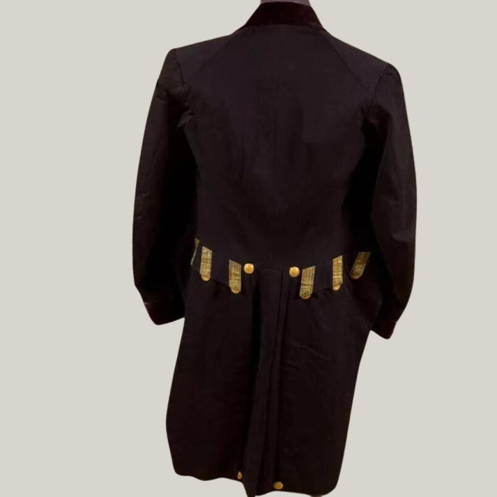 Rocco Colonial Aristocrat - New Men's Men's black court uniform with Gold Braiding Wool Coat Vintage Fashion with Elegant Design -