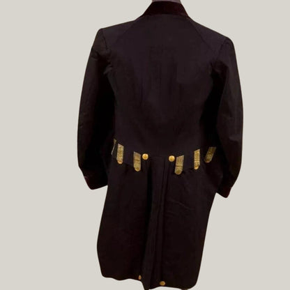 Rocco Colonial Aristocrat - New Men's Men's black court uniform with Gold Braiding Wool Coat Vintage Fashion with Elegant Design -
