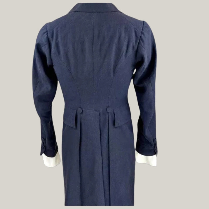 New Men's Navy Blue Tailcoat Jacket Men's Blue Wool Colin Bridgerton Regency Tailcoat - 18th Century Victorian Style