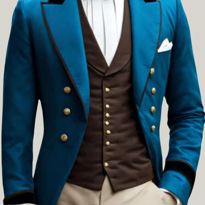 Handmade Brand New Men's Blue Regency 1800's Regency tail coat- Handmade Tailcoat - Custom coat - Blue Rolls Special Coat