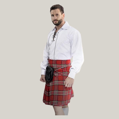 Damn Near Kilt 'Em The Regiment Scottish Day Sporran for Men, Made with Genuine Leather, Includes Adjustable Chain Belt