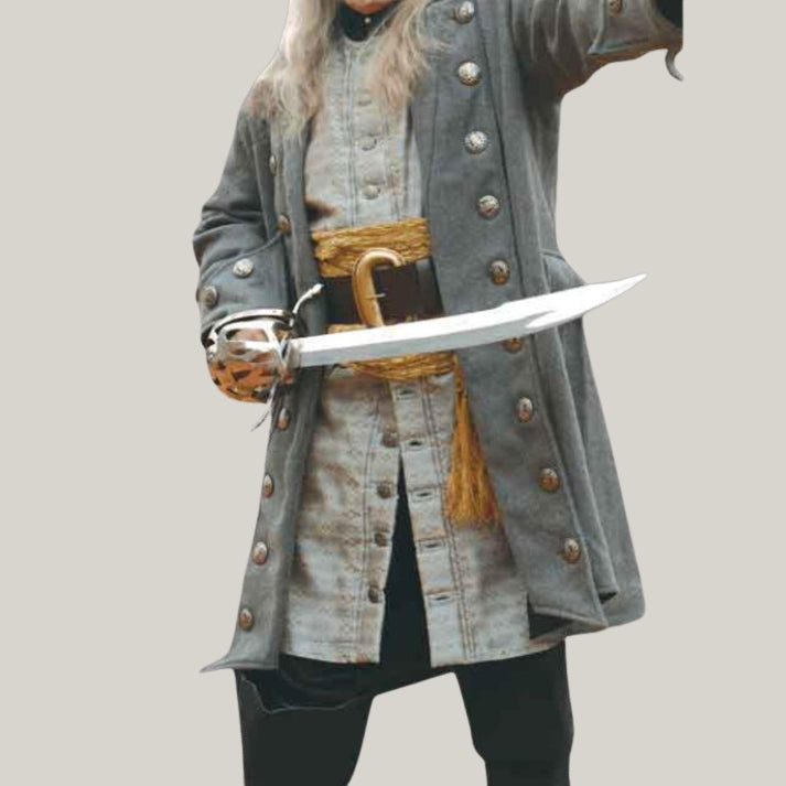 Pirates of Caribbean Pirates of Sea coat - Colonial Military Costume - Men's Halloween coat - Buccaneer Pirate Coat - Brand New Admiral