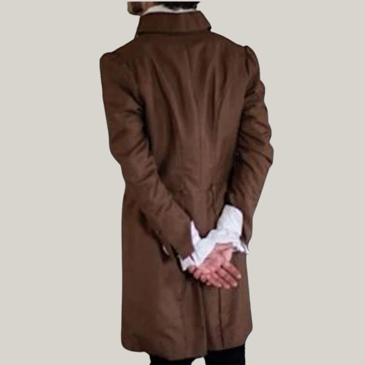 New Men's Brown Wool Regency Coat – Anthony Bridgerton Inspired Jacket