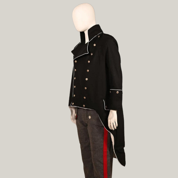 Revolutionary War Tailcoat -  Navy Officer Costume, Colonial Reenactment Coat, Historical Cosplay Jacket,  British Lieutenant Tailcoat
