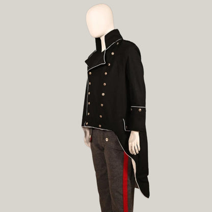 Revolutionary War Tailcoat -  Navy Officer Costume, Colonial Reenactment Coat, Historical Cosplay Jacket,  British Lieutenant Tailcoat