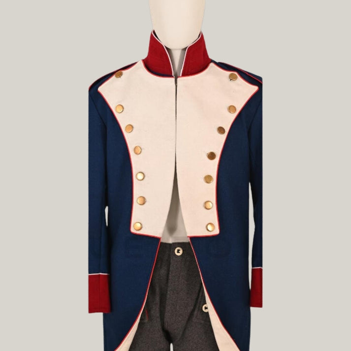 British Napoleonic Officer’s Coat – Blue Wool Reproduction by BlueRolls Bespoke