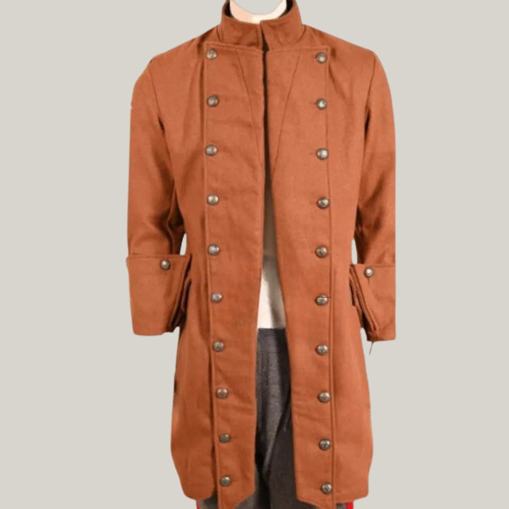 Brand New Rocco Colonial Frock Coat – Vintage-Inspired Men's Slim Fit Jacket with Timeless Appeal