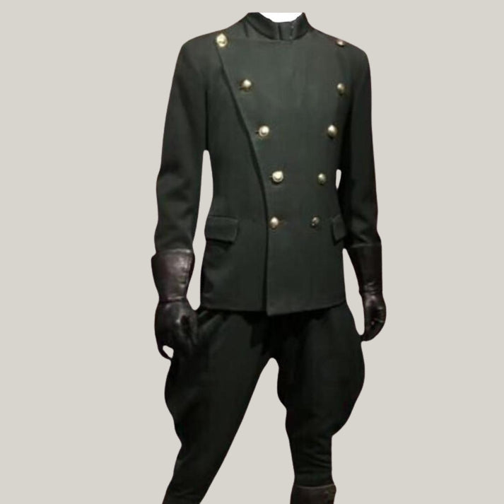 Chauffeur Uniform -  Green Coat - New 1930 Chauffeur Uniform - Chauffeur Seasons - wool material - history reproduction By Blue rolls