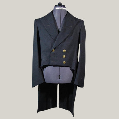 Brand New Regency dated 1840 – 1850 Regency Coat - British Handmade Tailcoat - Custom made wool coat - Historical tail coat - long coat -