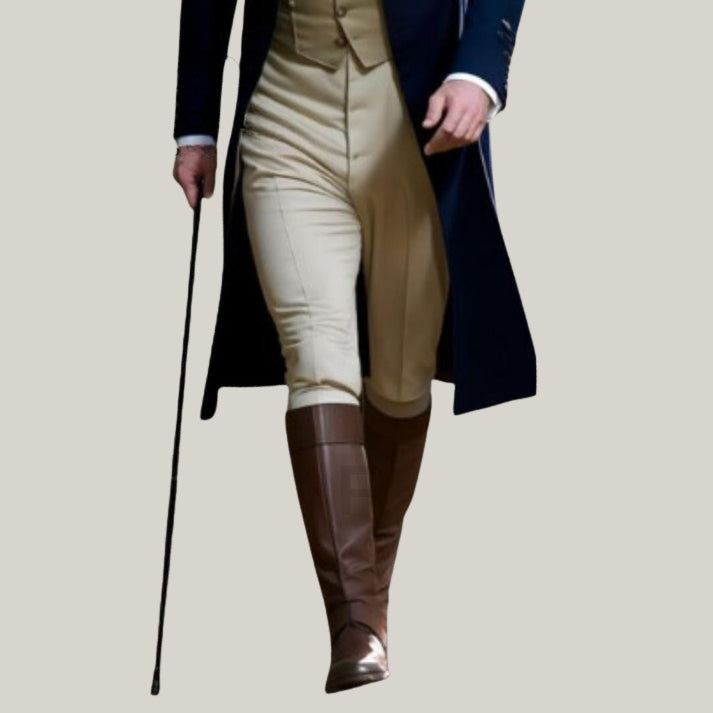 Handmade Mr Darcy Brand New Men's Dark Blue Regency 1800's Regency tail coat- Long Tail coat  - Custom coat - Blue Rolls Bespoke