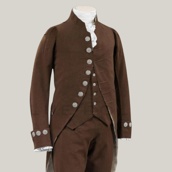Role play Historical jacket - 18th Century Victorian Stylish Gothic Aristocrat Vintage Men's Rococo Colonial Coat Men's Regency Tailcoat